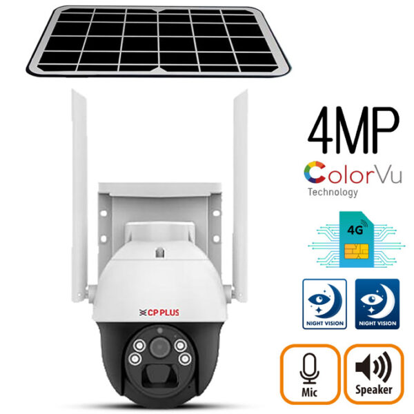 CP PLUS 4MP 4G BATTERY CAMERA WITH SOLER PANEL CP-Z44R